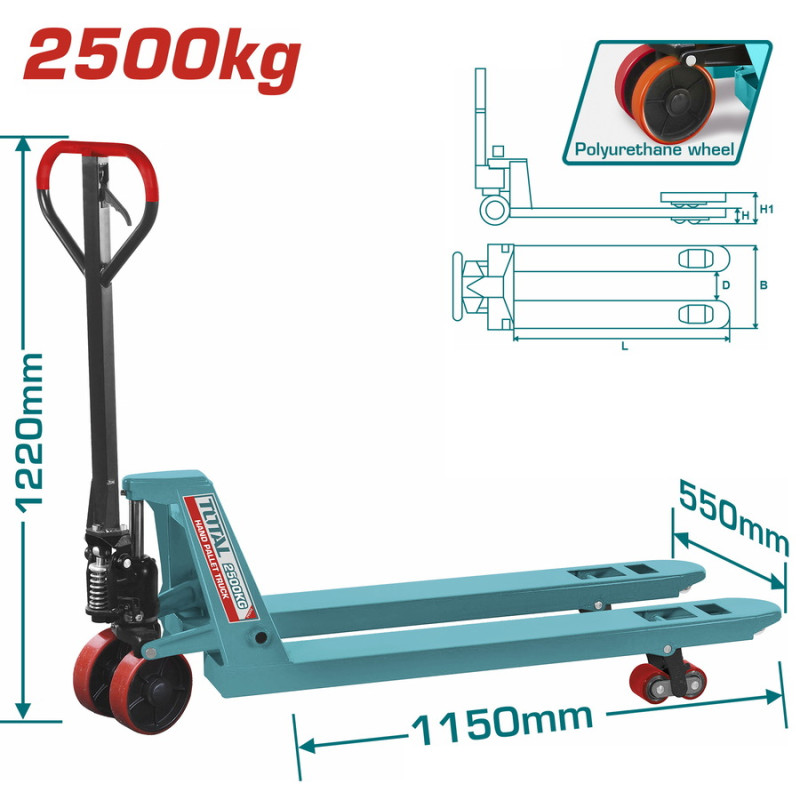 TOTAL ΠΑΛΕΤΟΦΟΡΟ 2.500Kg (THT301251)