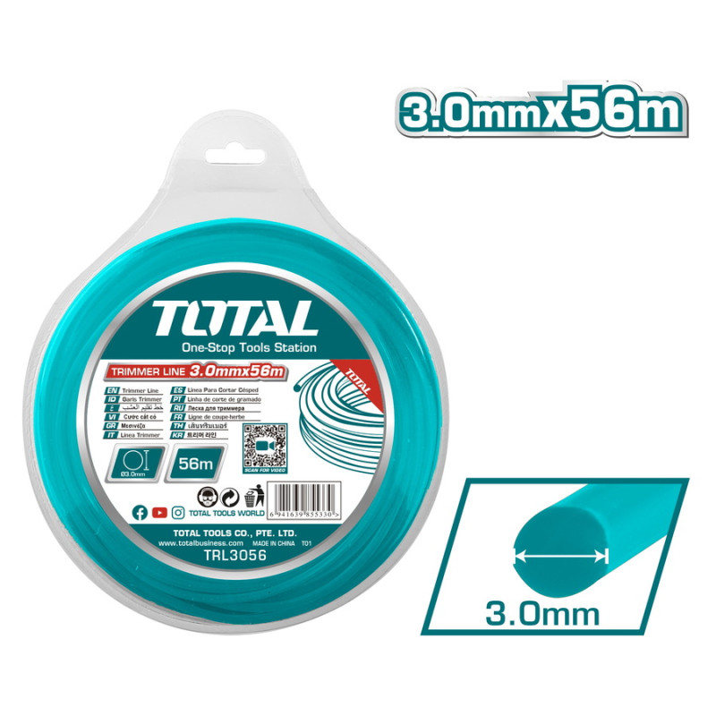 TOTAL ΜΕΣΙΝΕΖΑ ΣΤΡΟΓΓΥΛΗ 3mm - 56m (TRL3056)