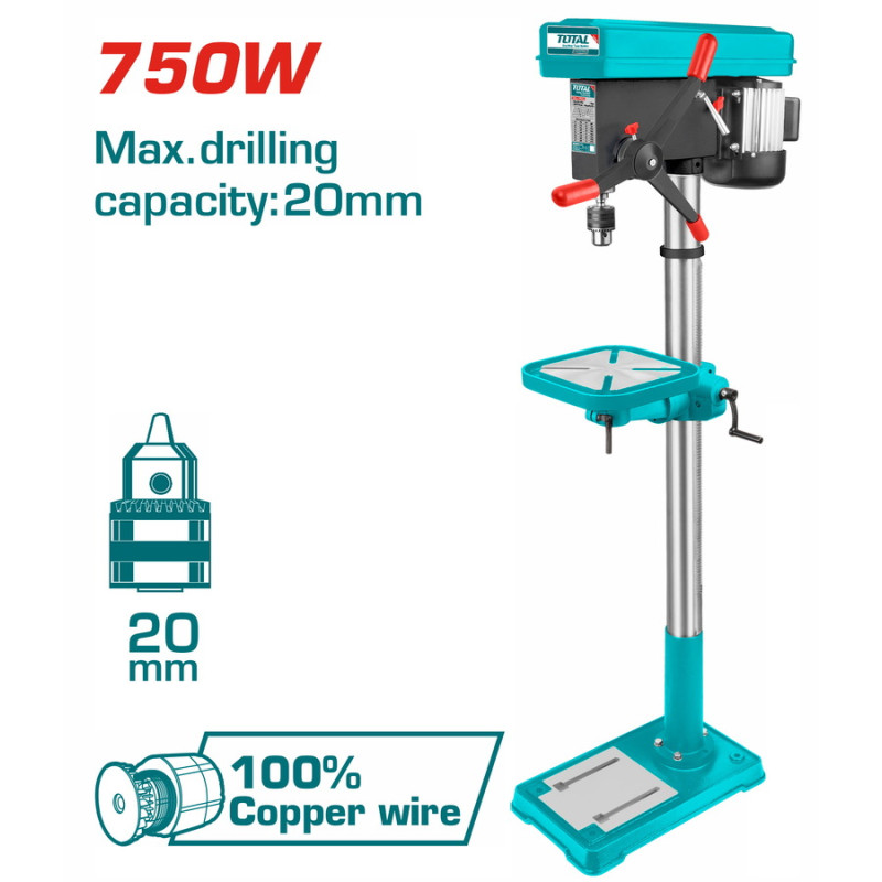 TOTAL ΕΠΑΓΓ. ΔΡΑΠΑΝΟ ΚΟΛΩΝΑΤΟ 750W / 1.60m (TDP207505)